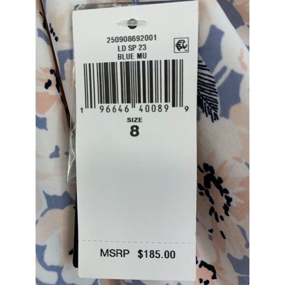 Lauren Ralph Lauren Asymmetrical One-Shoulder Floral Print Dress Size 8 RE10613 - Picture 11 of 13